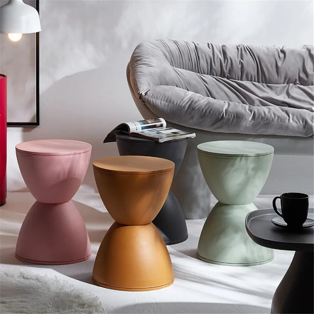 Luxury Modern Casual Hourglass Stool