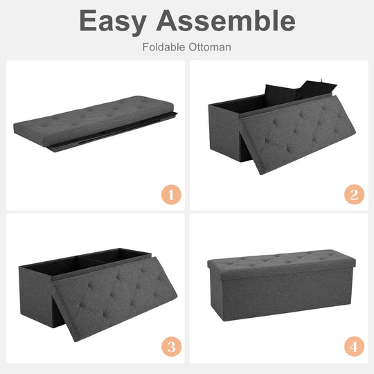 Fabric Storage Bench