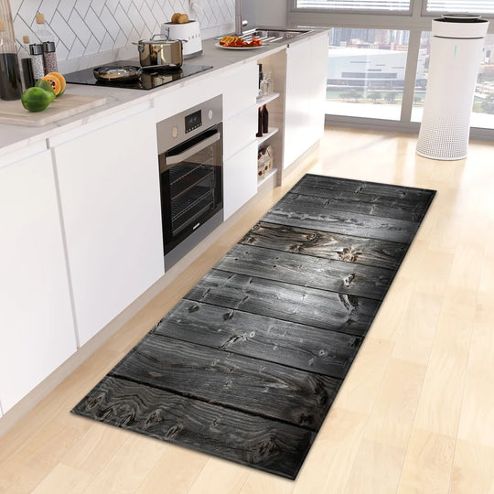 Wood Grain Kitchen Rug