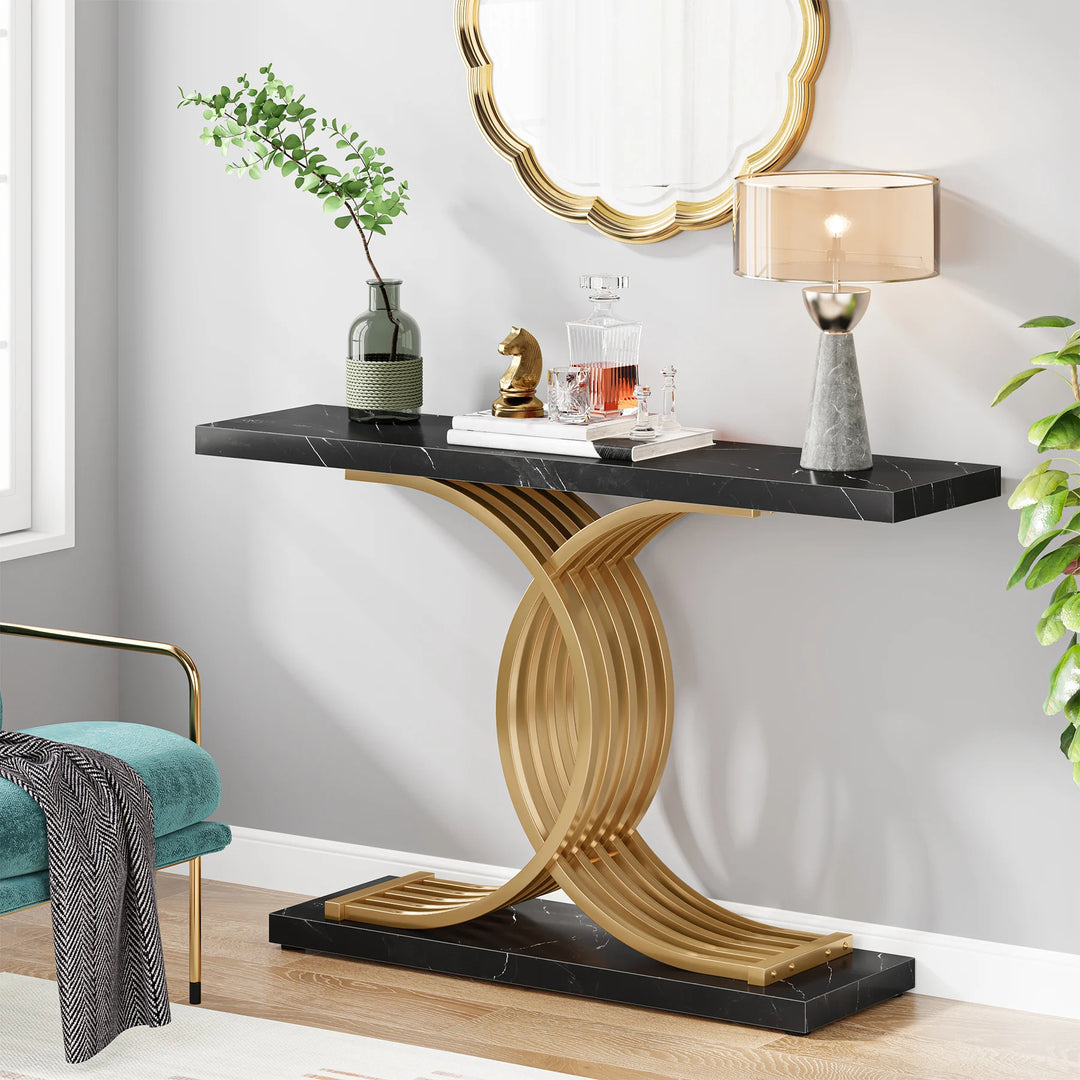 Beautiful Luxury Marble Entryway Console Table
