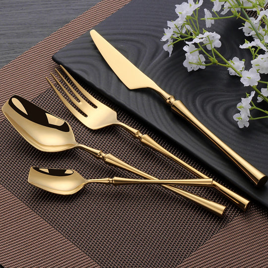 Gold Stainless Steel Tableware