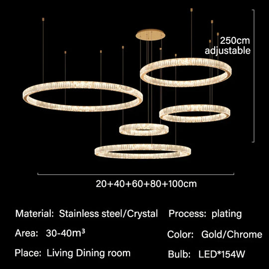 Modern Luxury Crystal Chandelier Lighting Lustre