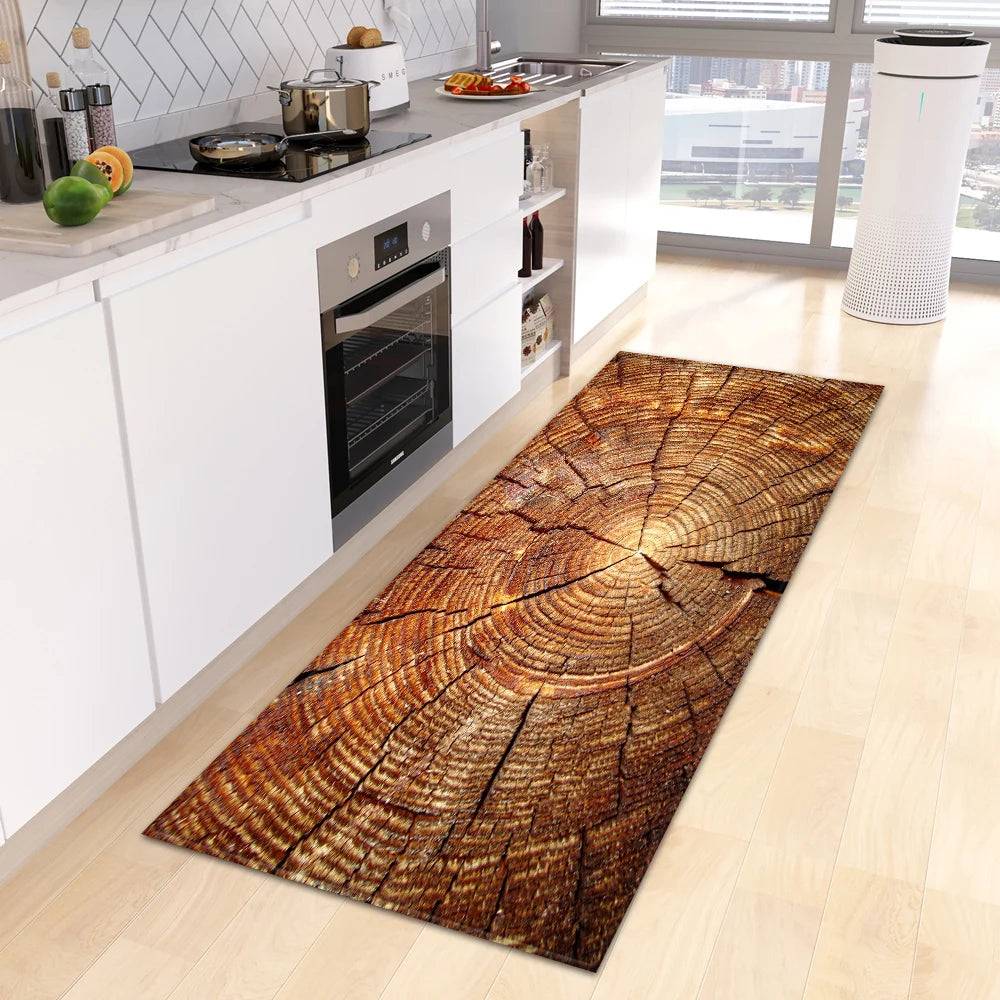 Wood Grain Kitchen Rug