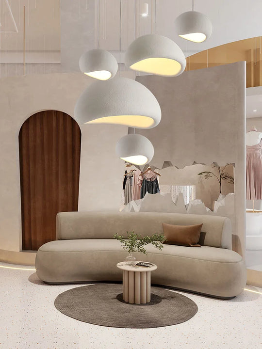 Modern White Wabi Sabi Chandelier LED
