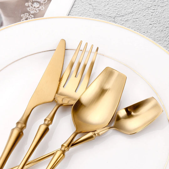 Gold Stainless Steel Tableware