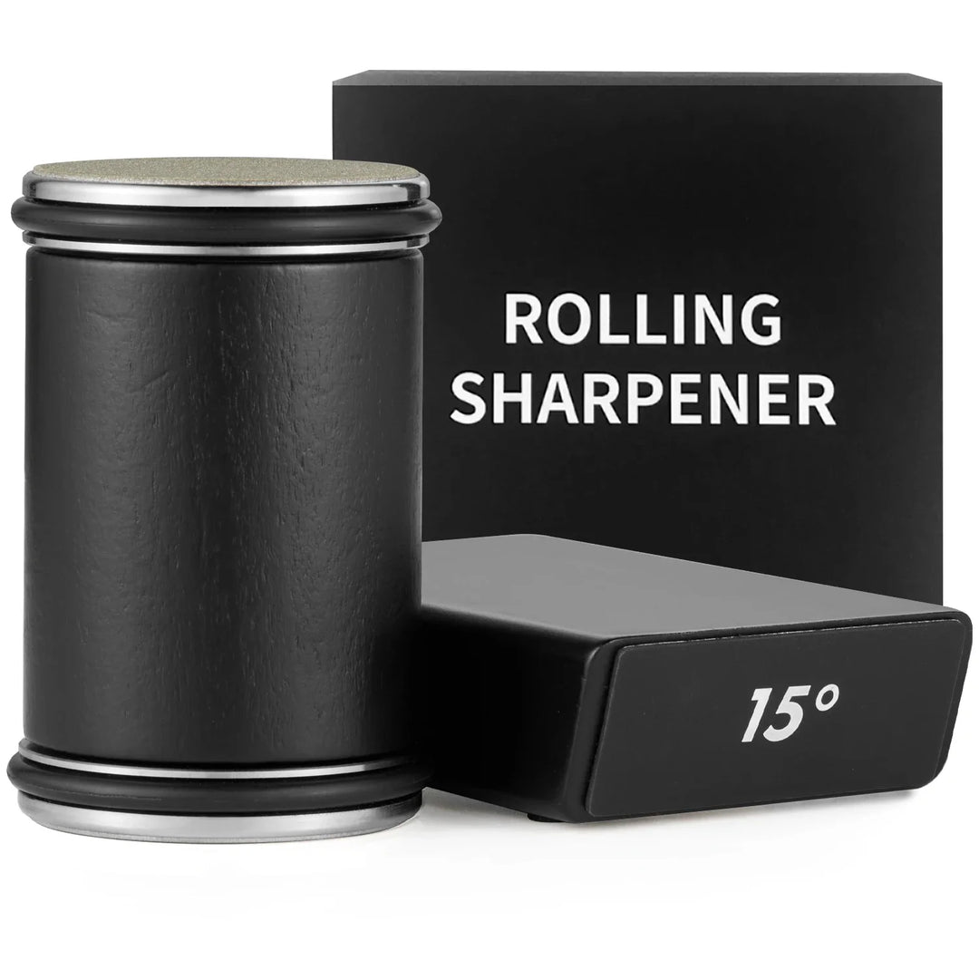 Rolling Knife Sharpener With Leather Strop