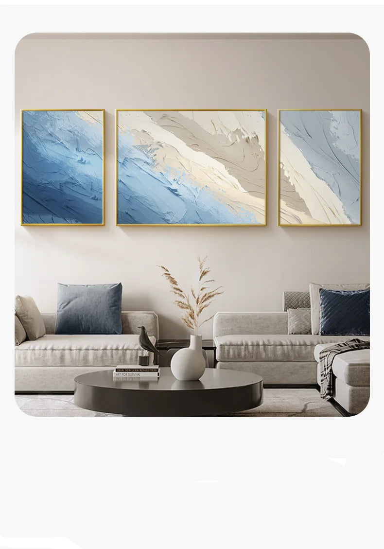 Modern Abstract Canvas Wall Art 3-Piece