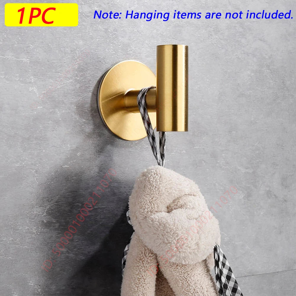Stainless Steel Adhesive Robe Hooks