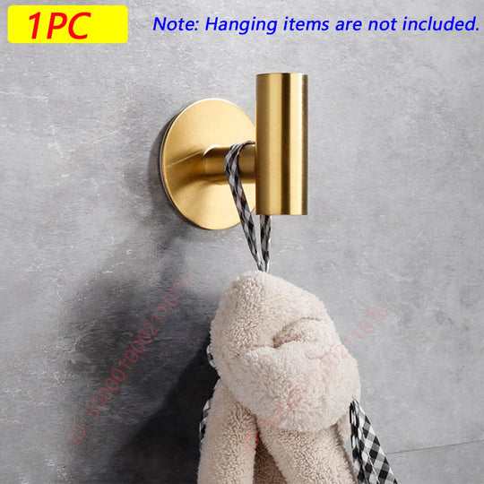 Stainless Steel Adhesive Robe Hooks