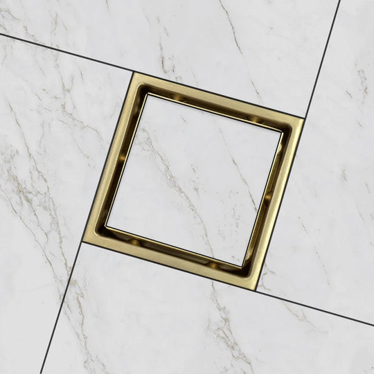 Invisible Square Floor Drain Modern 304 Stainless Steel