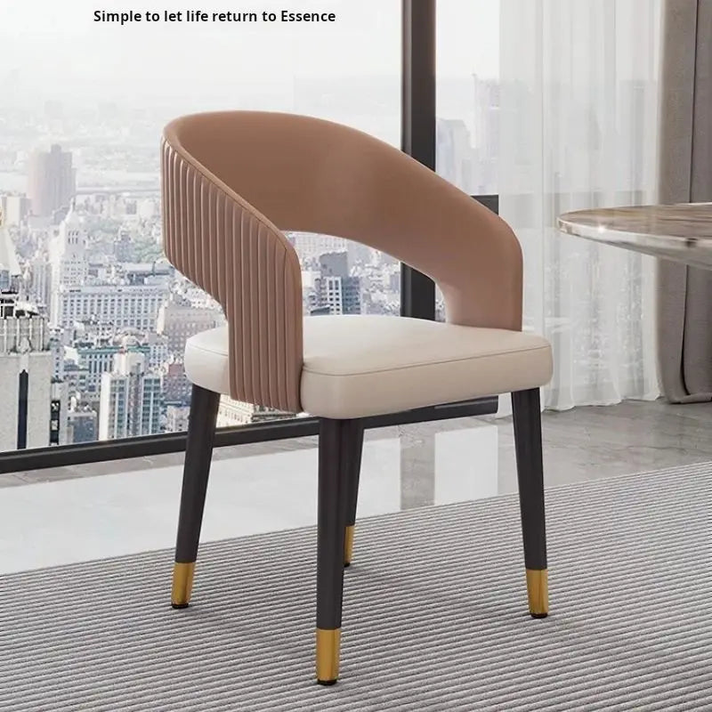 Luxury Modern Leather Dining Chair