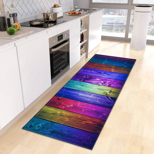 Wood Grain Kitchen Rug