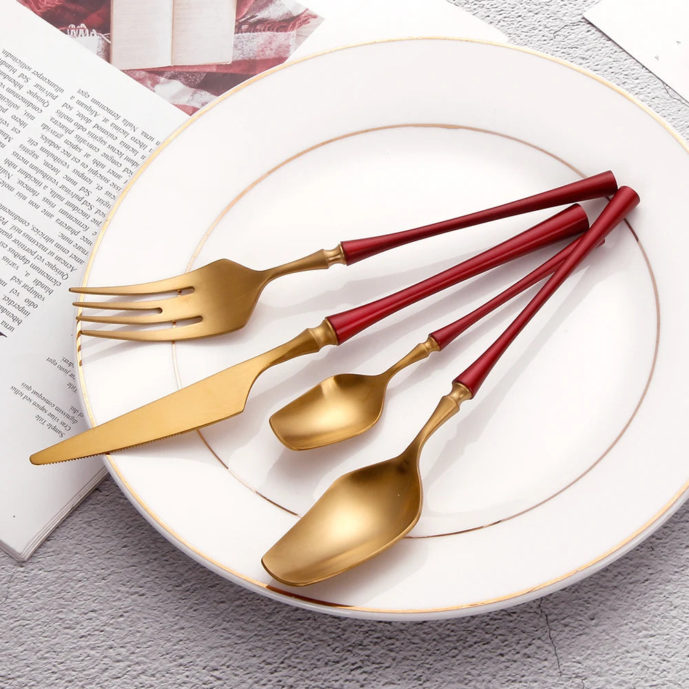 Gold Stainless Steel Tableware