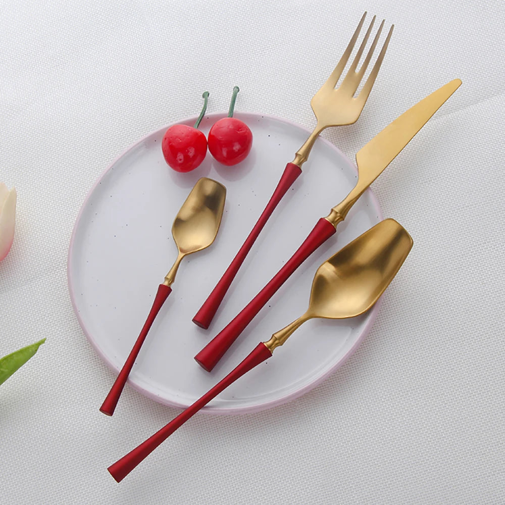 Gold Stainless Steel Tableware