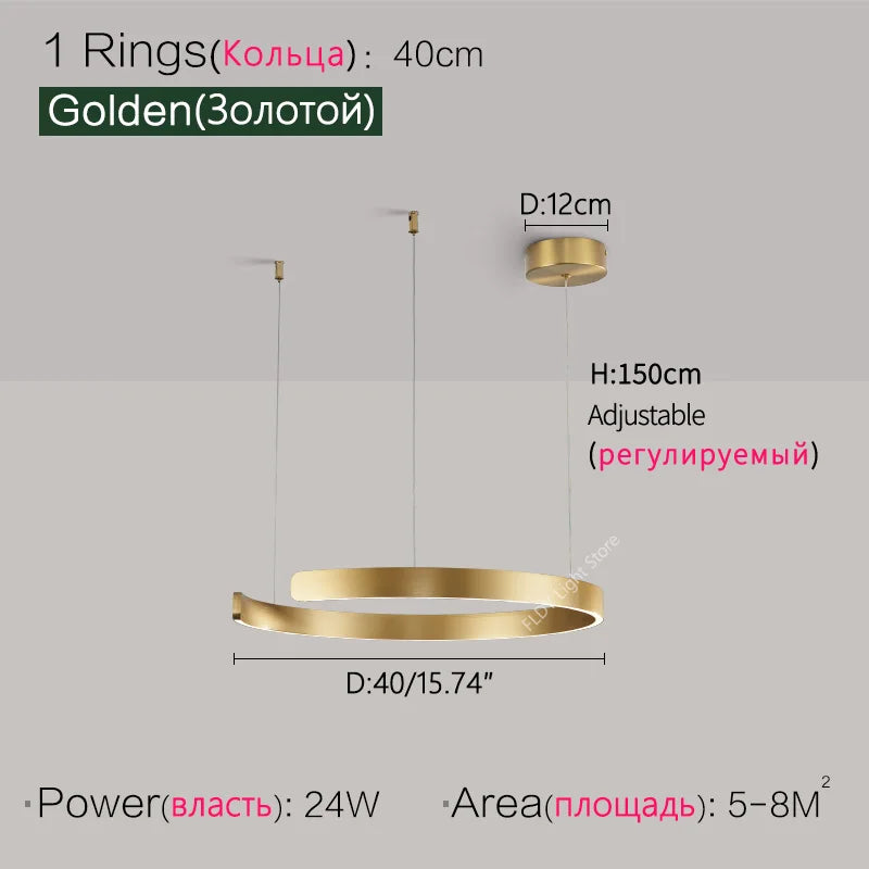 Modern Ring Ceiling lights