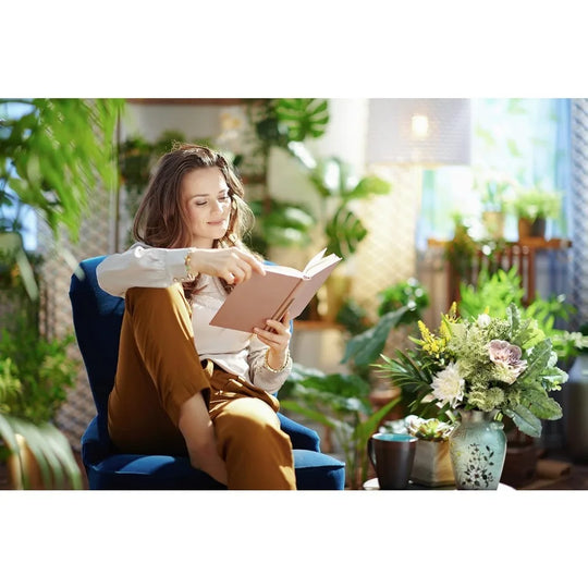 Artificial Flowers And Ceramic Vase