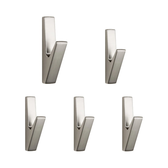 5Pcs Matte Metal Wall Hooks