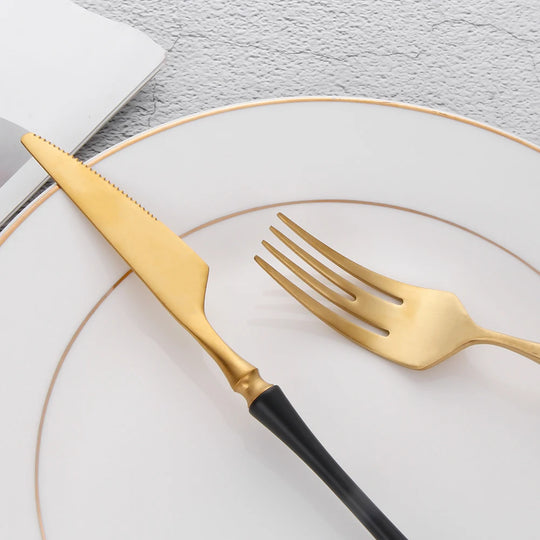 Gold Stainless Steel Tableware