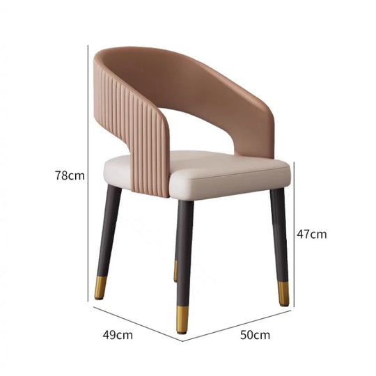 Luxury Modern Leather Dining Chair