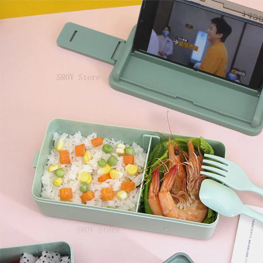 Double Layer Portable Lunch Box