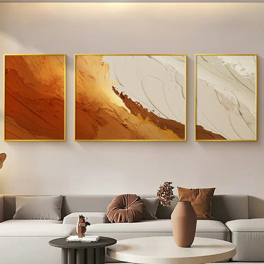 Modern Abstract Canvas Wall Art 3-Piece