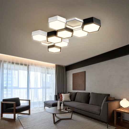 Contemporary Ceiling Light Cluster