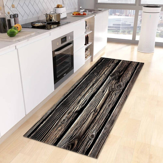 Wood Grain Kitchen Rug