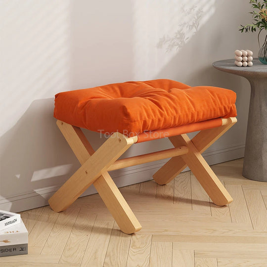 Cosy Small Foldable Footstool, Convenient Living