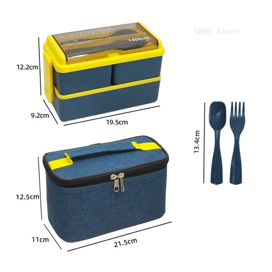 Double Layer Portable Lunch Box