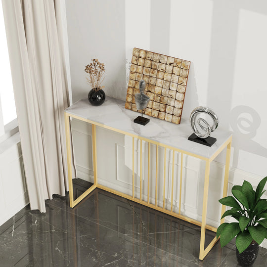 Modern Accent Marble Console