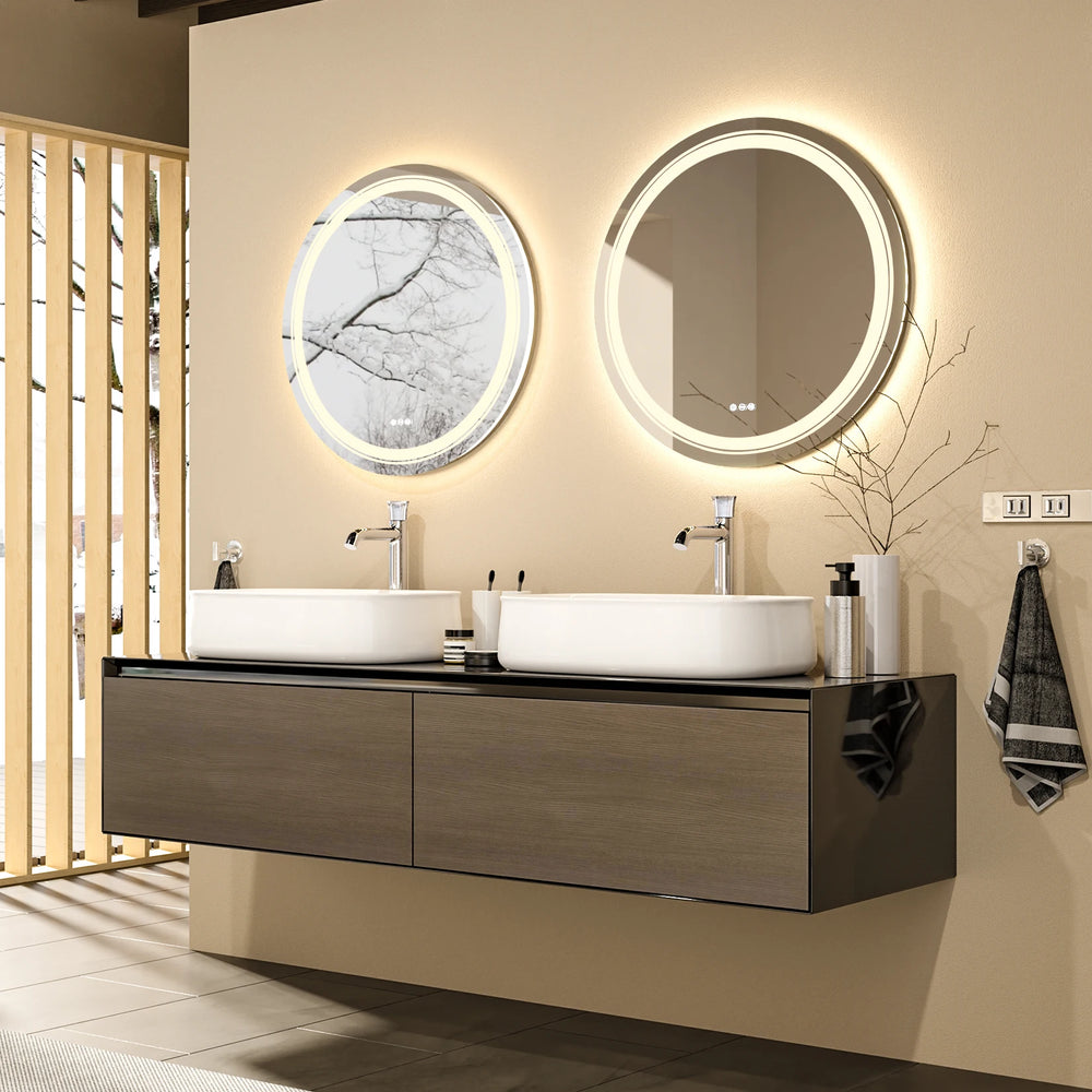 Luxury Round Wall Mounted Vanity Mirror
