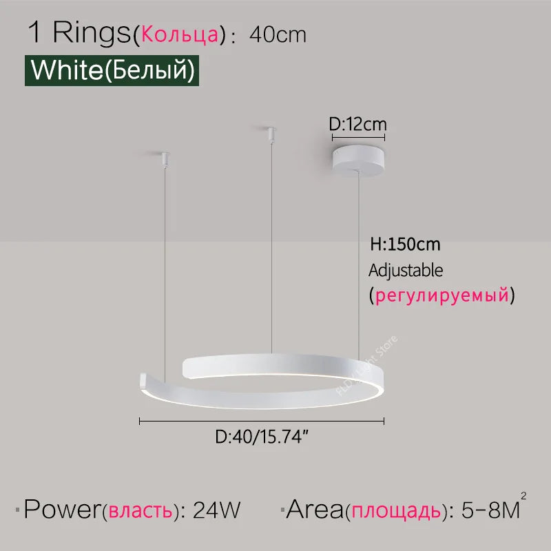 Modern Ring Ceiling lights