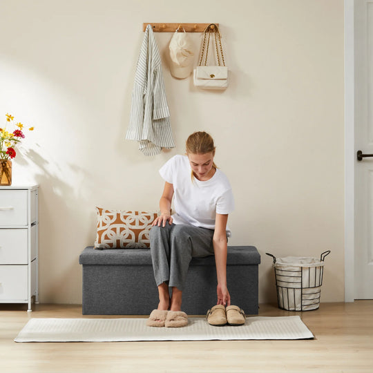 Fabric Storage Bench
