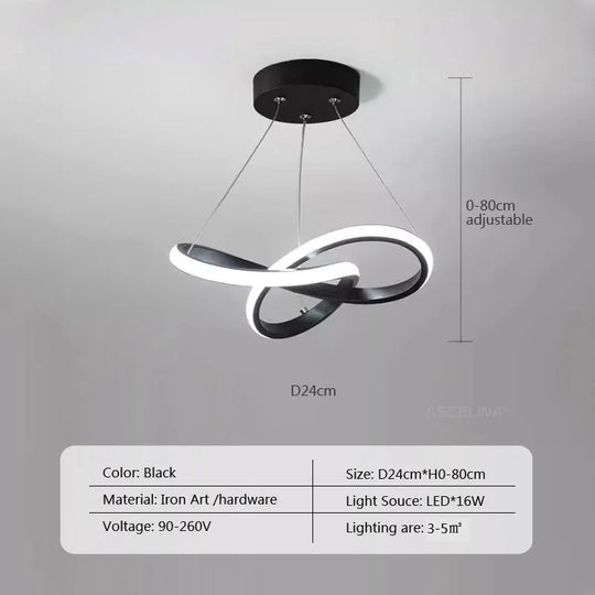 Luxury Simple LED Ceiling Pendant Chandelier Lighting Lustre