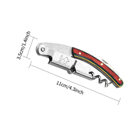 Modern Professional Wood Handle Corkscrew