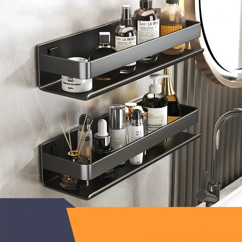 Modern Luxury Stainless Steel Bathroom Shelf