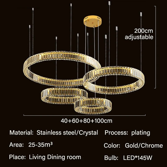 Modern Luxury Crystal Chandelier Lighting Lustre