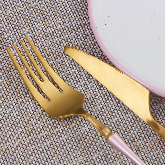Gold Stainless Steel Tableware