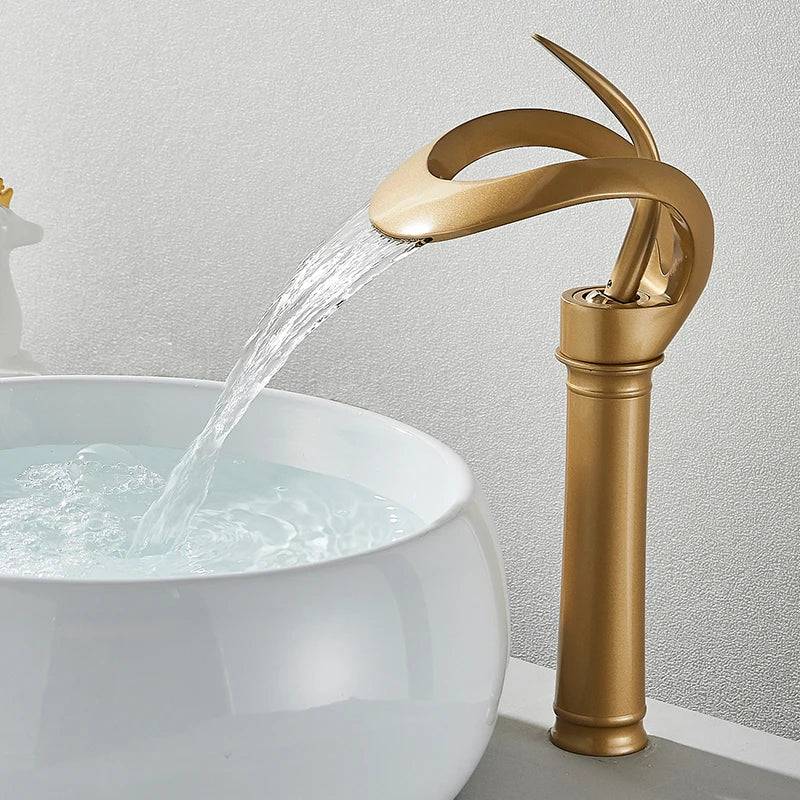 Luxury Stylish Oval Bathroom Basin Mixer Faucet
