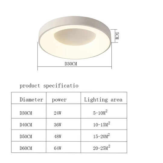 Oval Led Ceiling Light