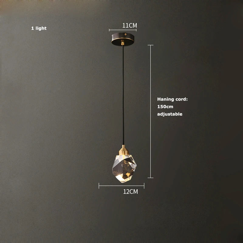 Luxury Nordic Crystal LED Ceiling Chandelier