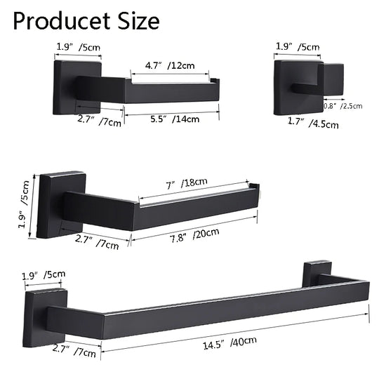 Modern Luxury 4pcs Bathroom Accessories Sets