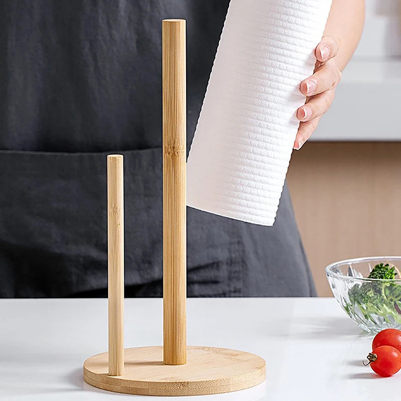 Kitchen Wooden Paper Towel Holder