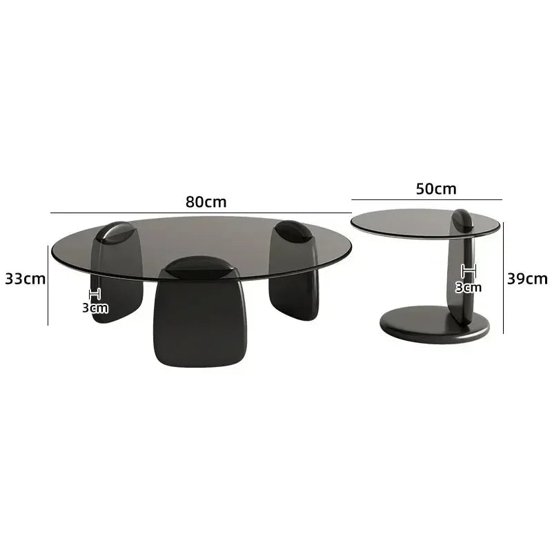 Luxury Glass Round Coffee Table