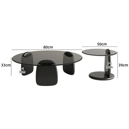 Luxury Glass Round Coffee Table