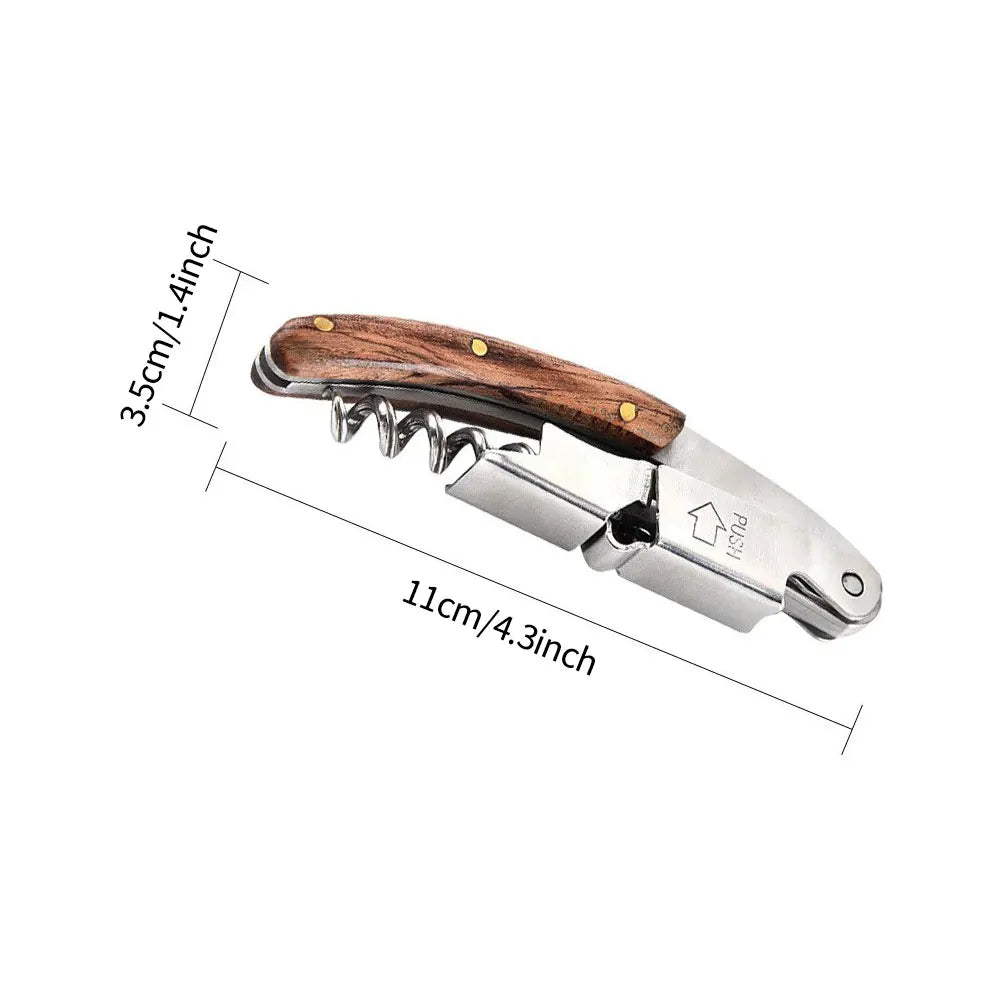 Modern Professional Wood Handle Corkscrew