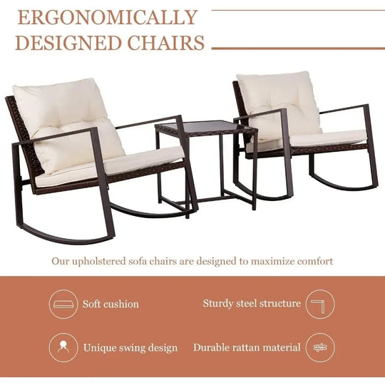 Rocking Patio Bistro Set