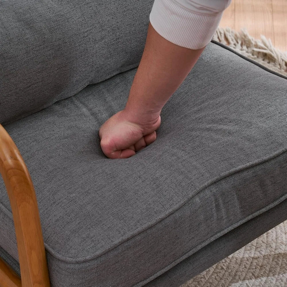 Simple Fabric Accent Chair Set of 2
