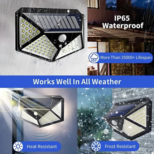 Solar Wall Lamp Wireless Motion Sensor