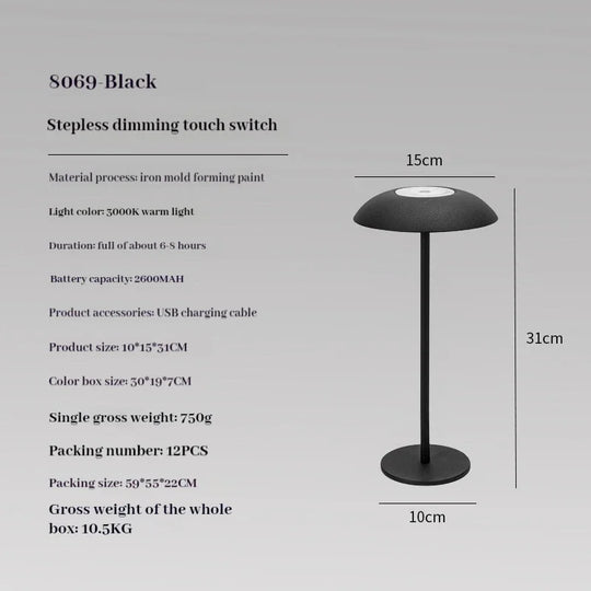 Modern Rechargeable Table Lamp